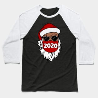 African American Santa Black Christmas - Santa Wearing Mask for women men kids Baseball T-Shirt